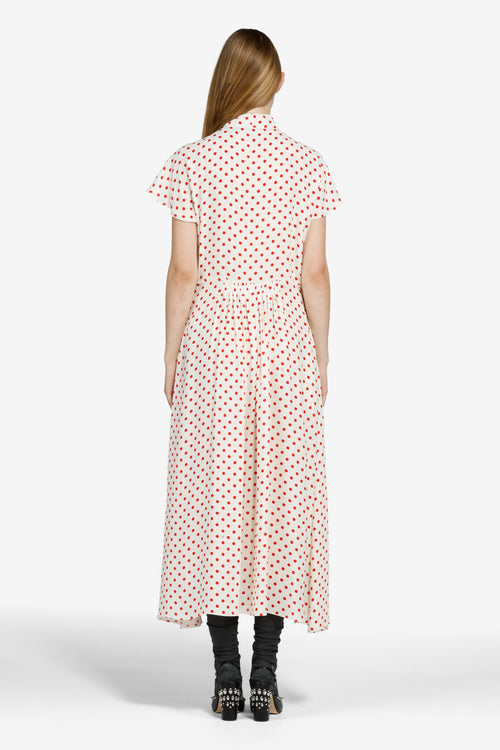 Polka dot maxi dress