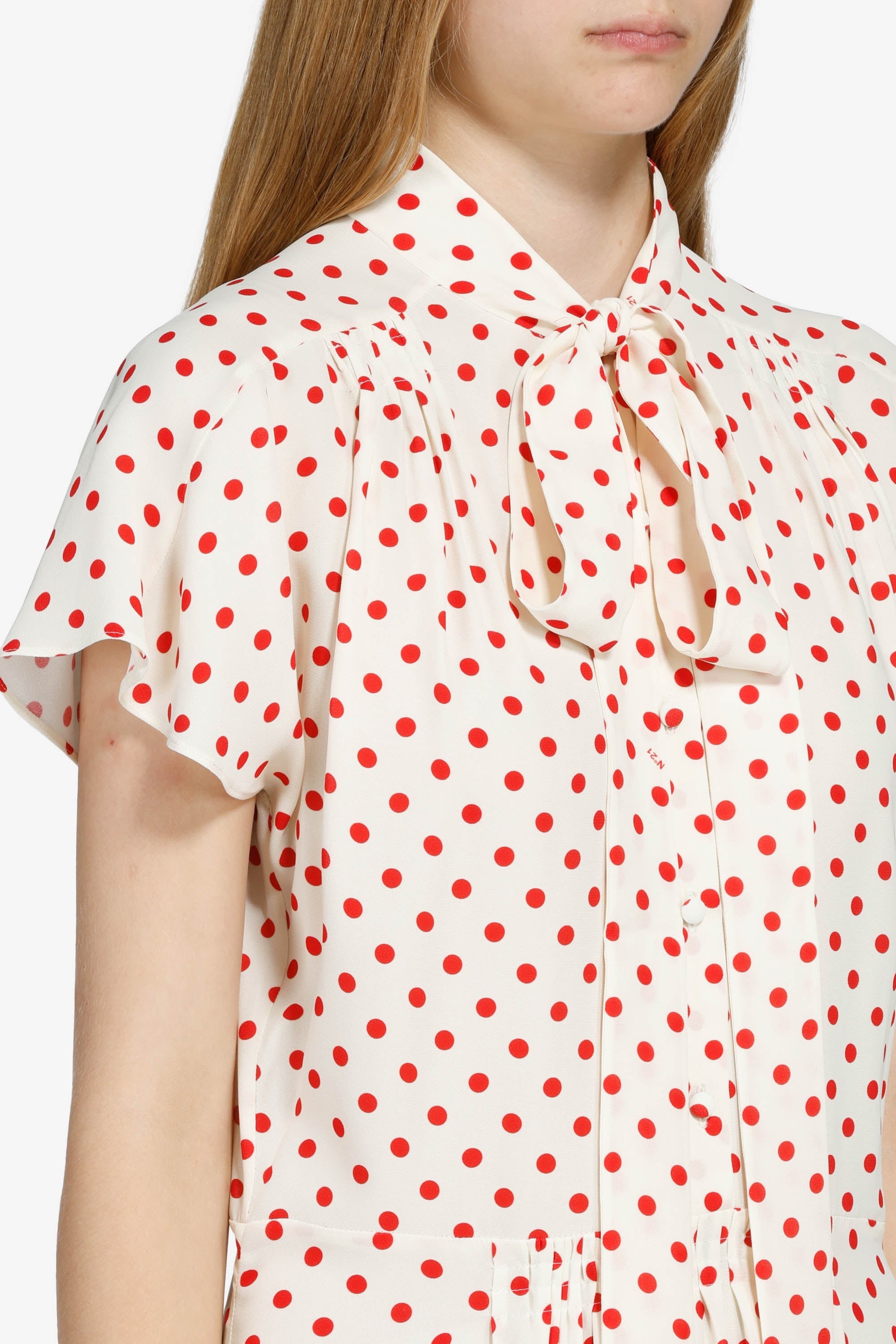 Polka dot maxi dress