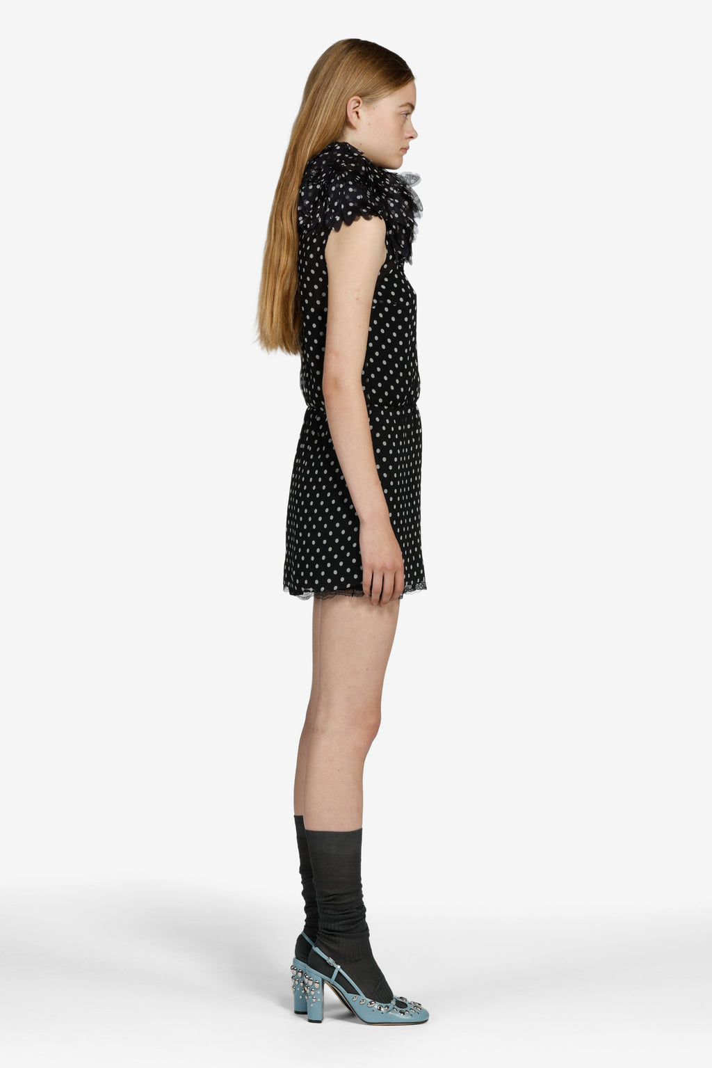 Polka dot mini dress
