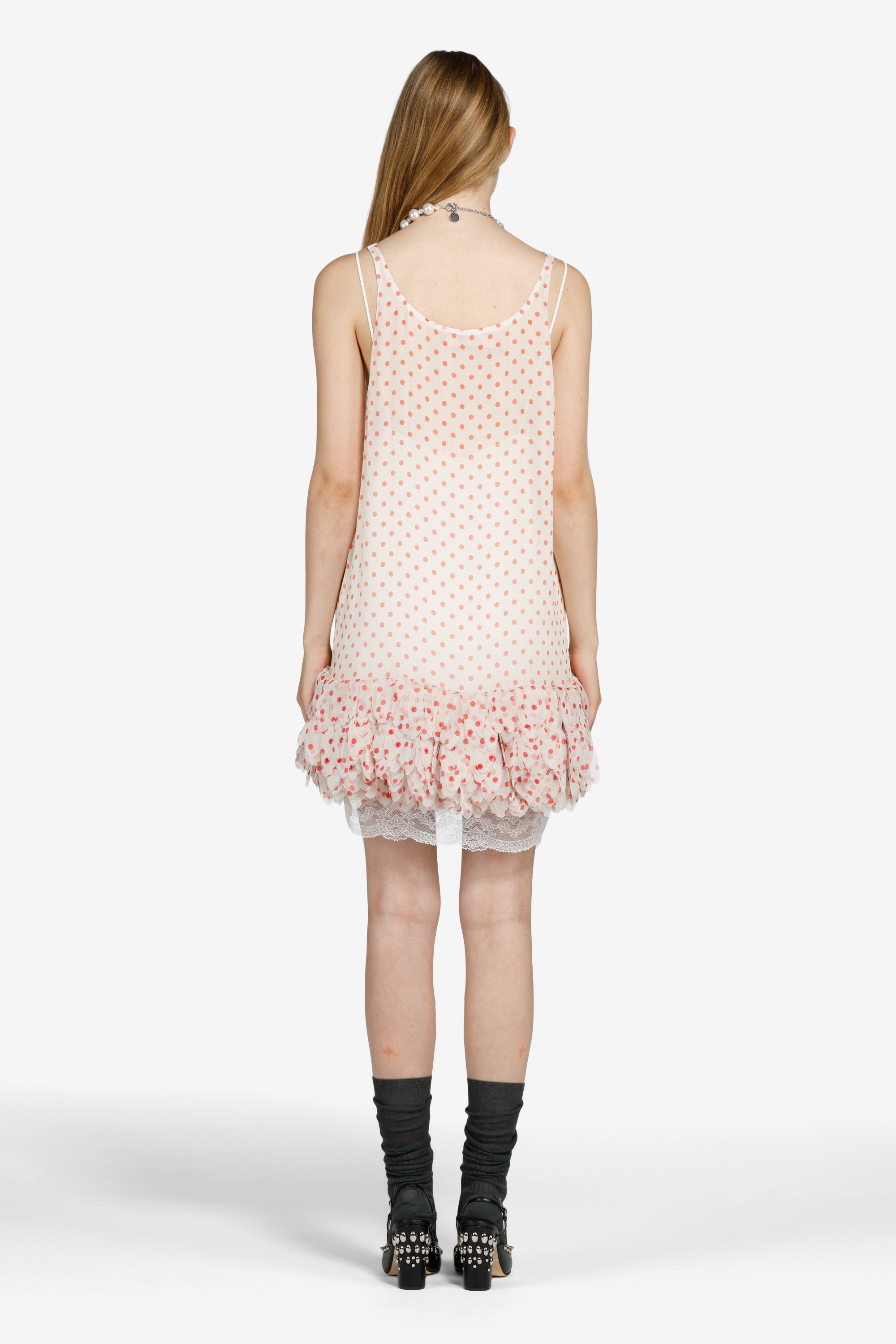 Polka dot mini dress