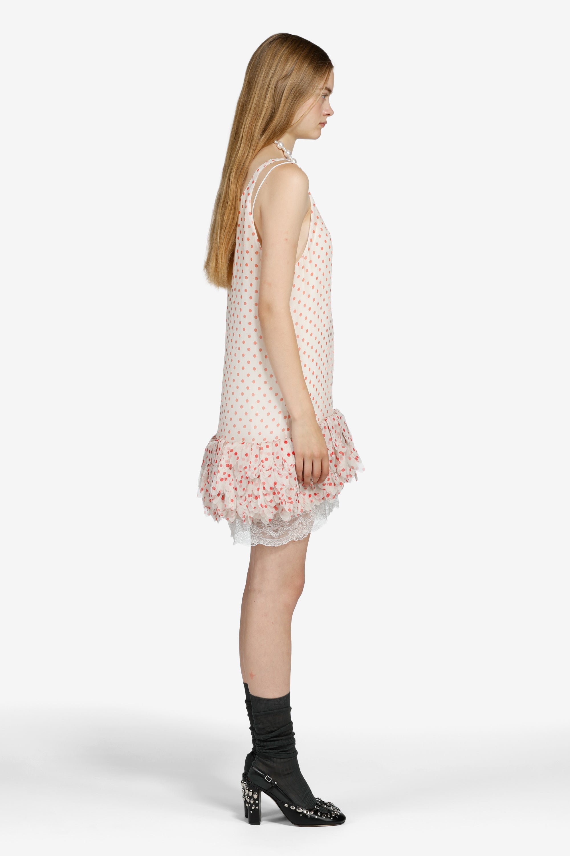 Polka dot mini dress