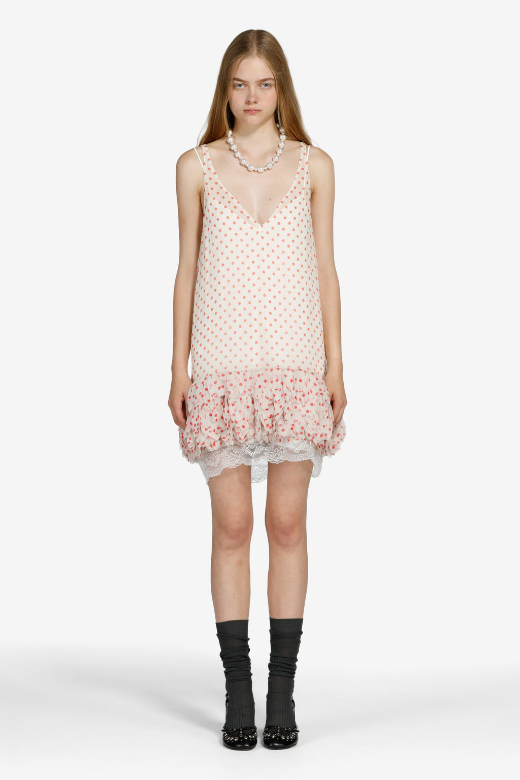Polka dot mini dress