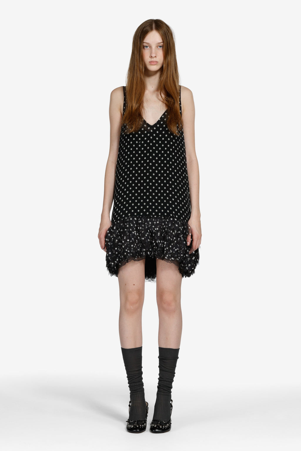 Polka dot mini dress