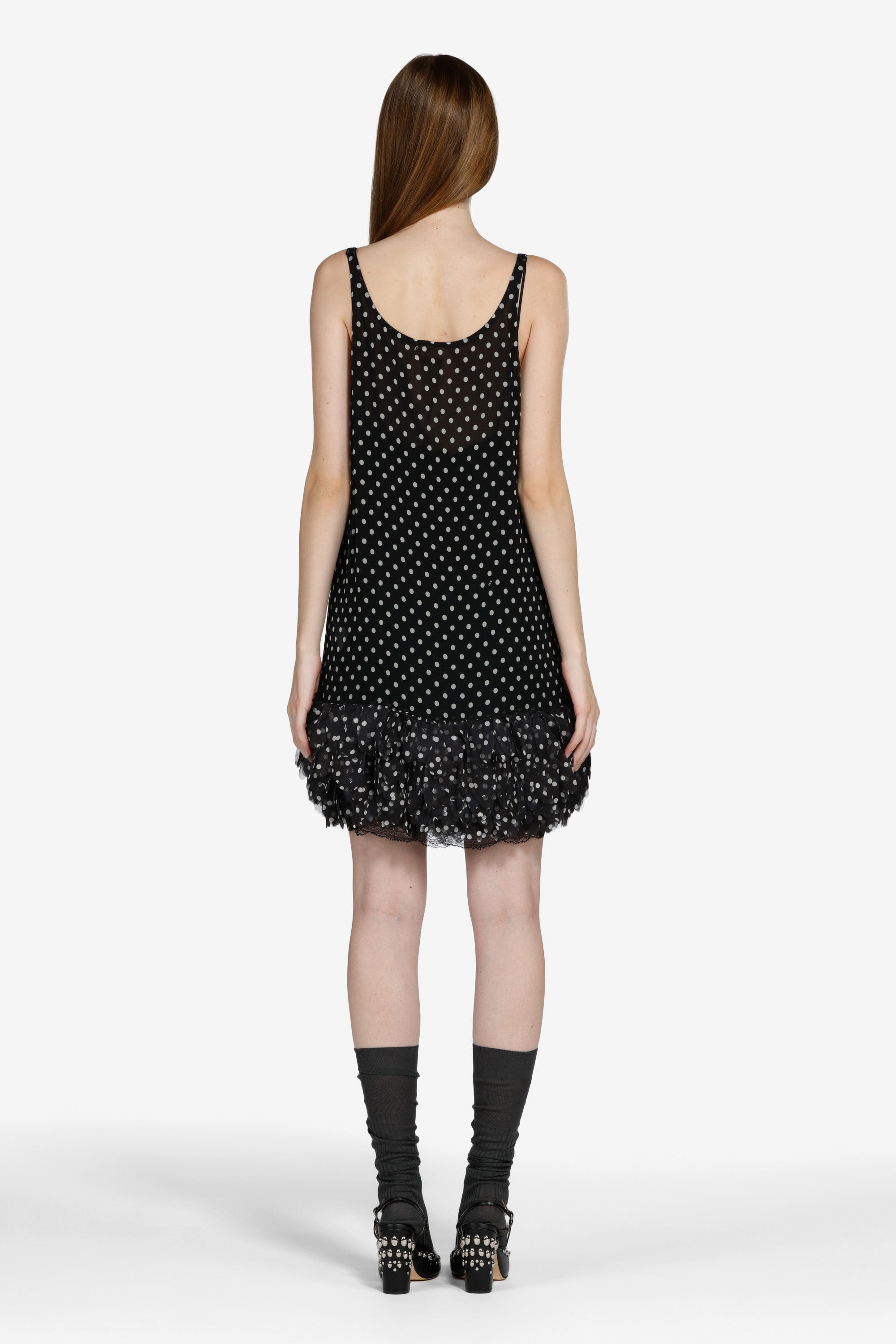Polka dot mini dress