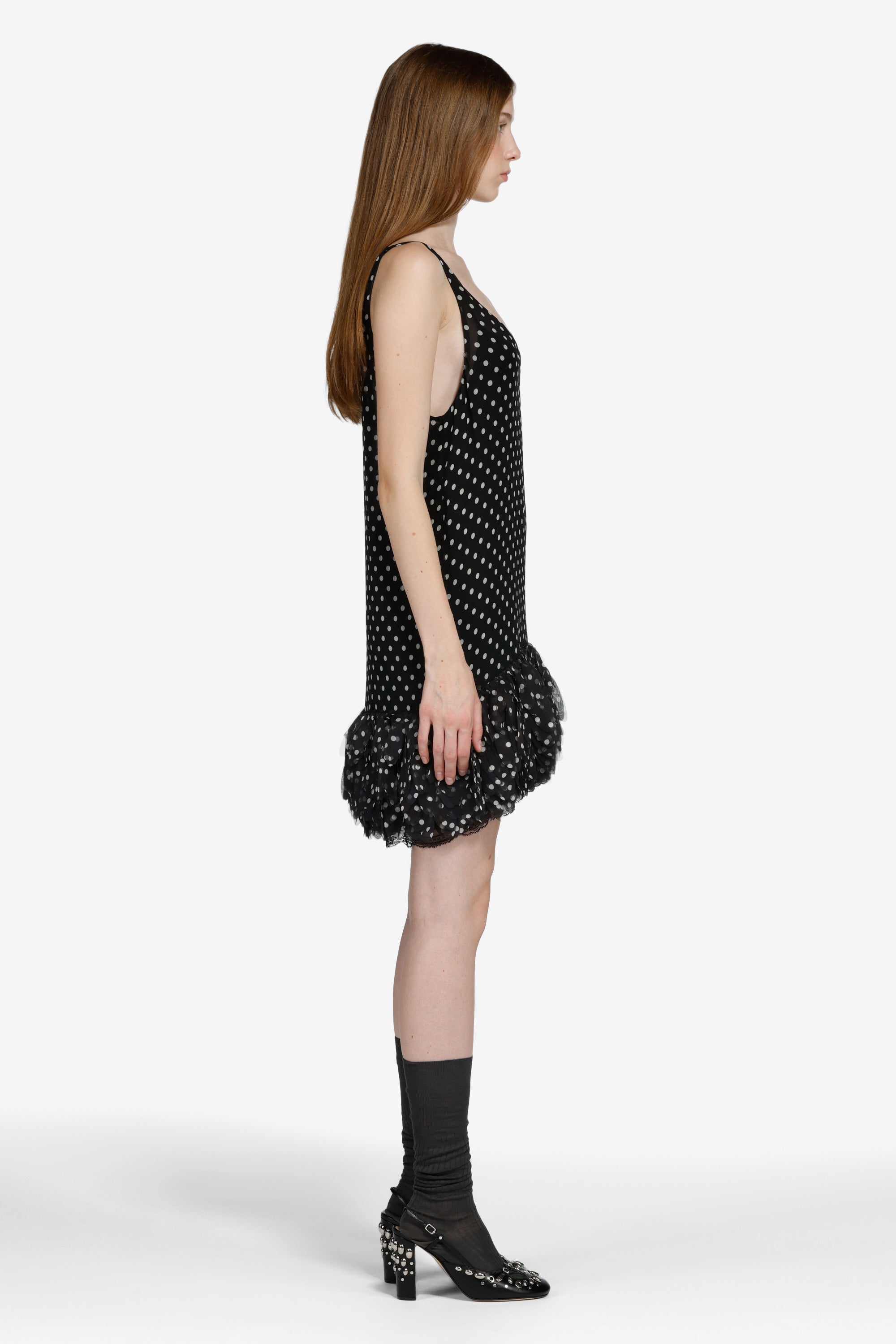 Polka dot mini dress