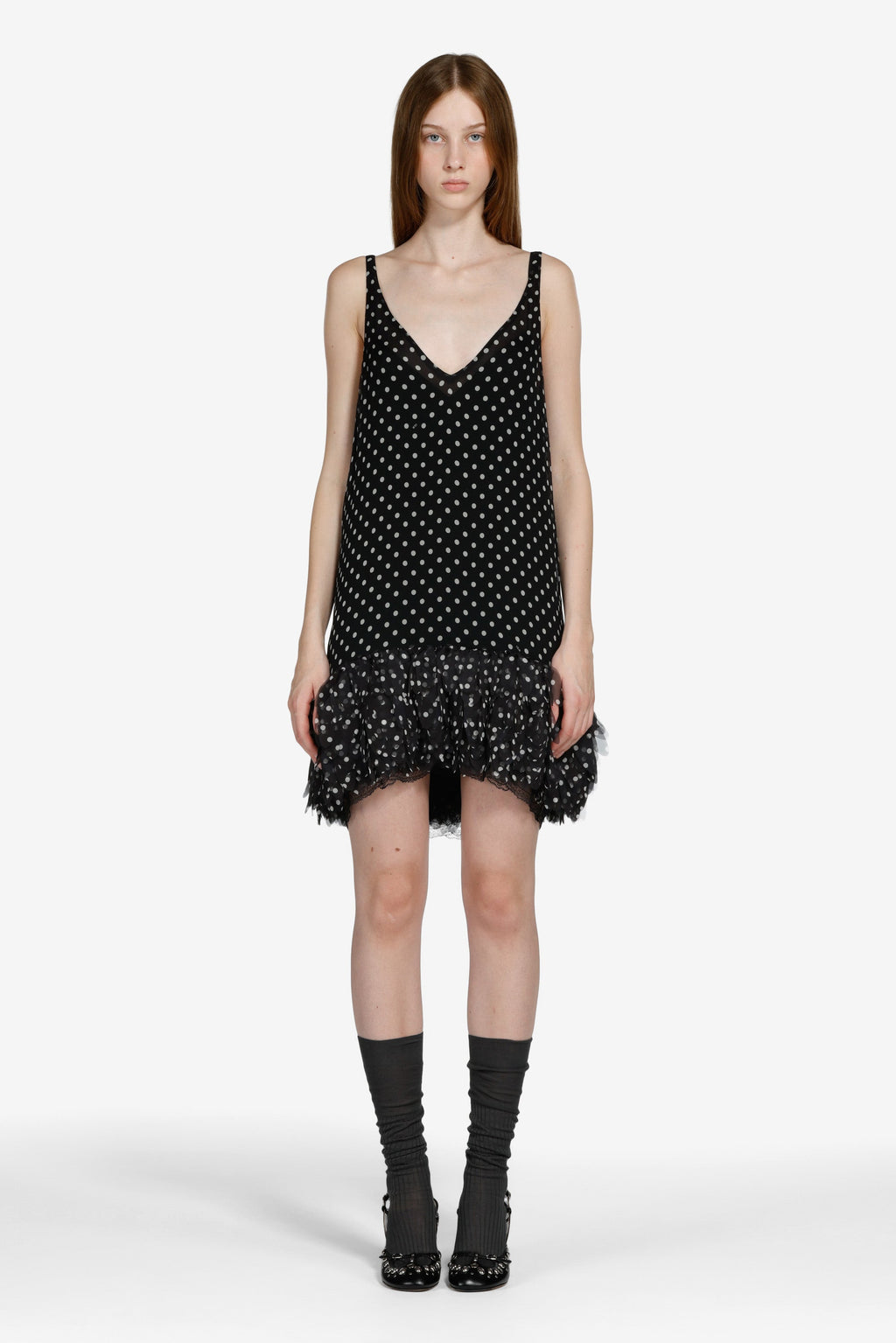 Polka dot mini dress