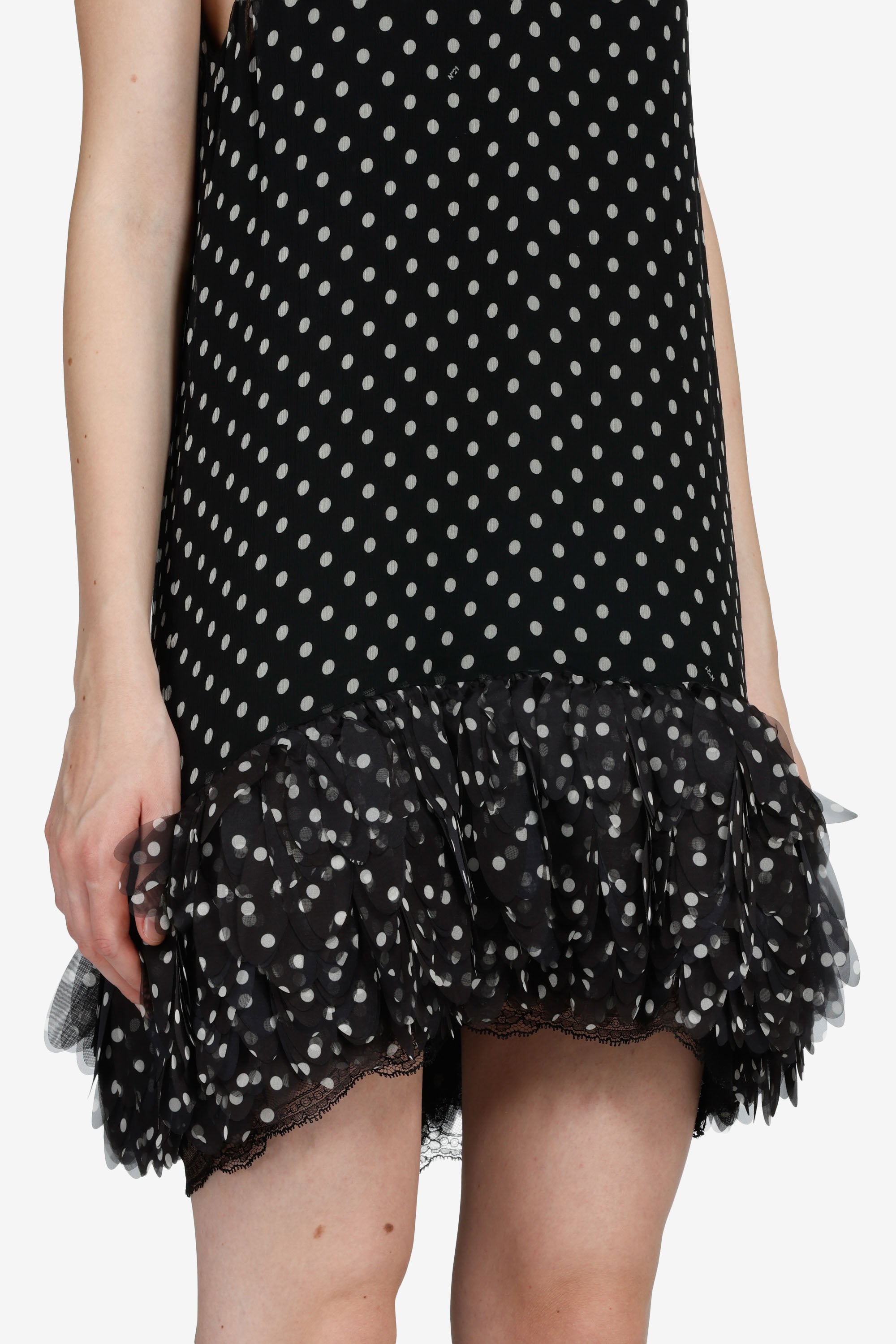 Polka dot mini dress