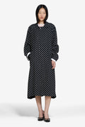 Polka dot long coat
